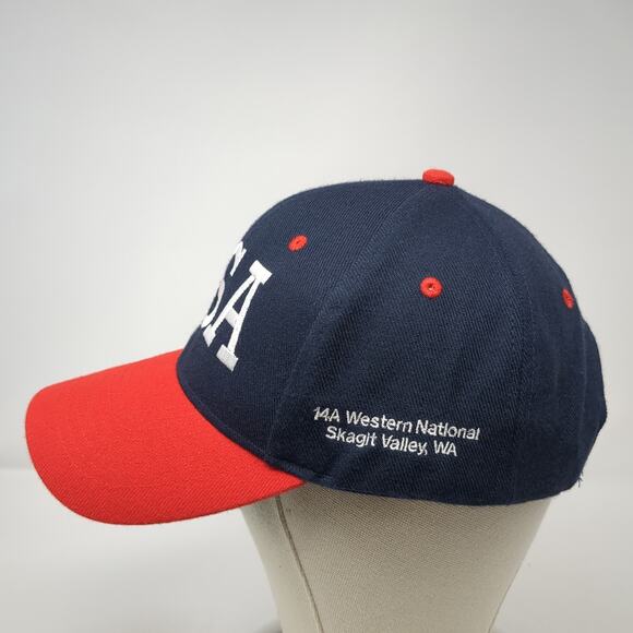 ASA Snapback Hat Multicolor One Size Adjustable Embroidered Colorblock - Picture 3 of 9